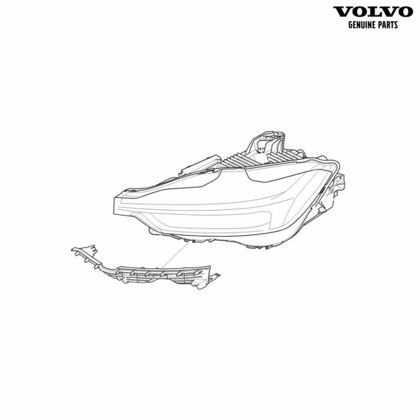 Original Volvo XC60 (2018-2021) Hauptscheinwerfer Thors Hammer Voll-LED links 31655230