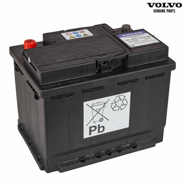Original Volvo V70 Autobatterie 12V 60Ah 520A 30659797 - Vorderseite