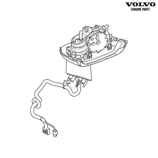 Original Volvo S90 V90 Außenspiegel links - BLIS, Abblendautomatik, Memoryfunktion 31663288