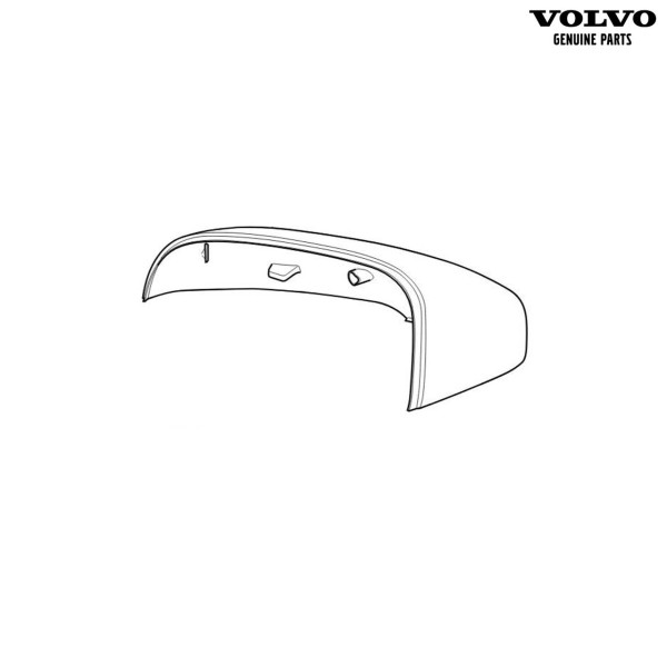 Original Volvo Spiegelkappe links 39804836 lackiert in Farbe Ice White (614)