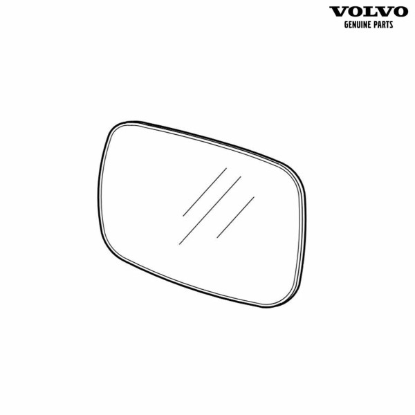 Original Volvo V70XC XC70 XC90 Spiegelglas Außenspiegel links 30716137