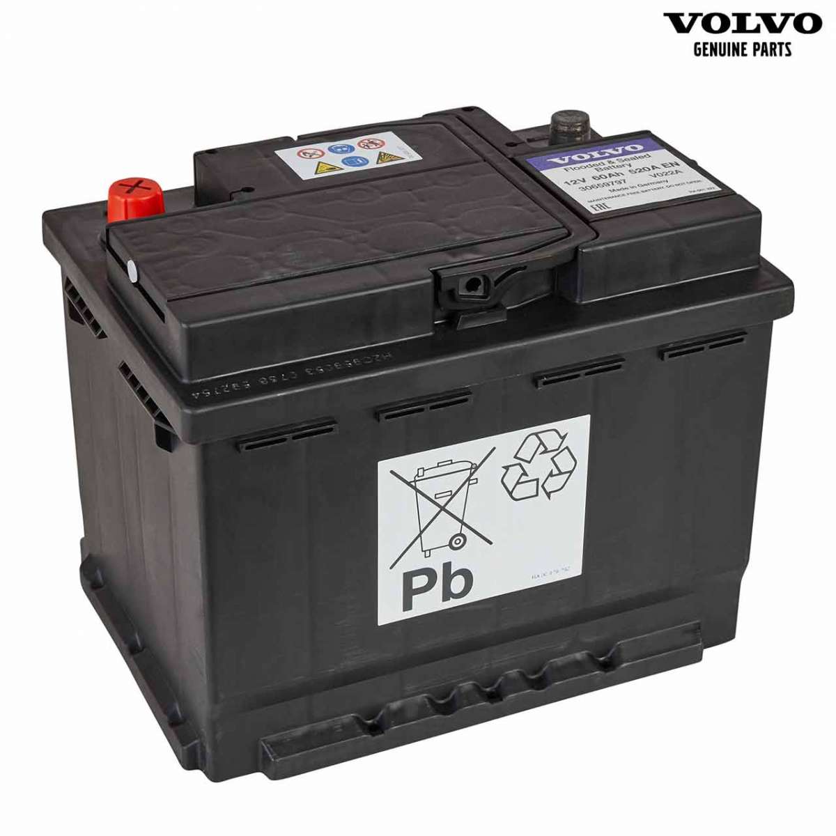 Volvo V70 (0008) Autobatterie 12V 60Ah 520A 30659797