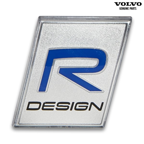 Original Volvo Emblem R-Design Heckklappe 31391873 - Vorderseite