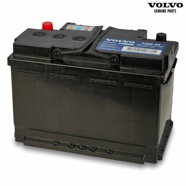 Original Volvo Autobatterie 12V 70Ah 760A 31419707 - Vorderseite
