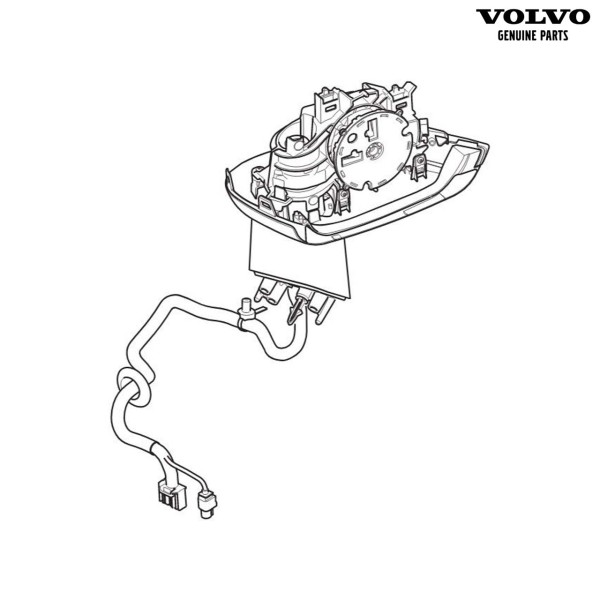Original Volvo S90 V90 Außenspiegel links - Abblendautomatik, Memoryfunktion 31663286