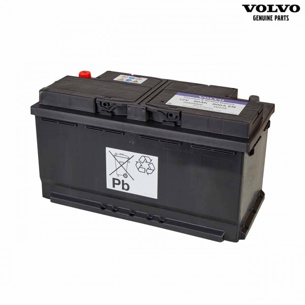 Original Volvo S60 Autobatterie 12V 90Ah 800A 30659800 - Vorderseite