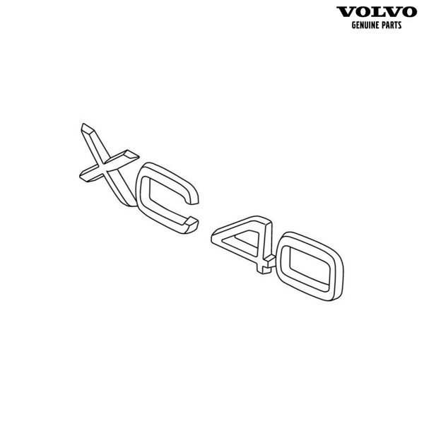Original Volvo XC40 Emblem Heckklappe 31457467