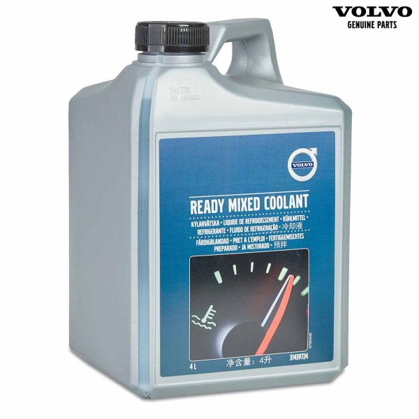 Original Volvo Kühlflüssigkeit Fertigmischung 4 Liter 31439724 - Vorderseite