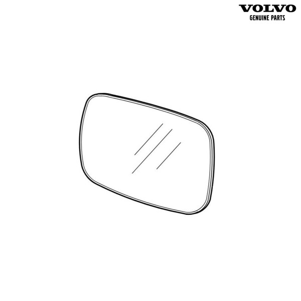 Original Volvo XC70 XC90 Spiegelglas Außenspiegel rechts 31297396