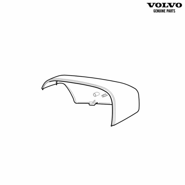 Original Volvo XC90 (2007-2014) Spiegelkappe (473) Shimmer Gold Pearl links 39883722
