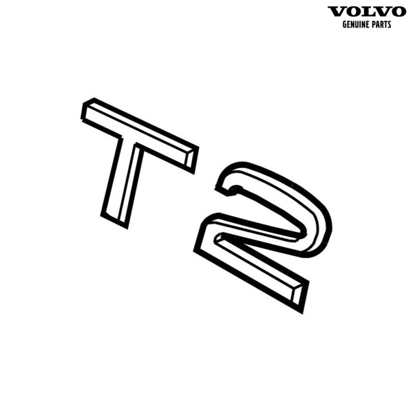 Original Volvo V40 V40CC (2013-2019) Emblem "T2" Heckklappe 31391662