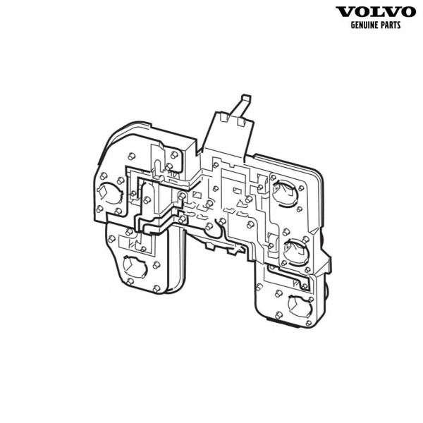 Original Volvo S40 (2008-2012) Lampenträger Rücklicht links 30763494
