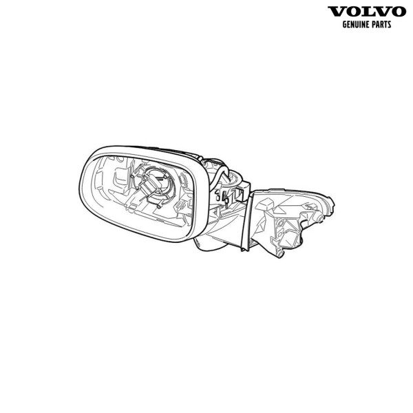 Original Volvo S80 V70 (2012-2016) Außenspiegel links - elektrisch einklappbar 31298907