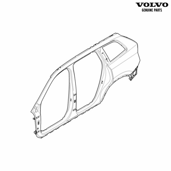 Original Volvo XC90 (ab 2016) Seitenwand rechts 31416373