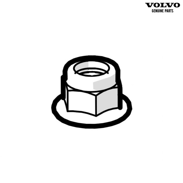Original Volvo Mutter Stoßdämpferbefestigung Vorderachse 30741325