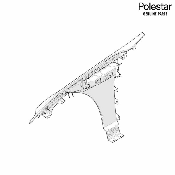 Original Polestar 4 (ab 2024) Kotflügel vorne links 80015854
