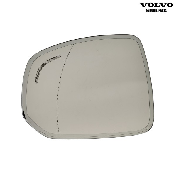 Original Volvo XC90 Spiegelglas links 31395528 - Vorderseite