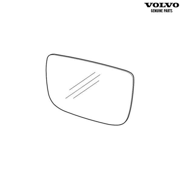 Original Volvo XC60 (2014-2017) Spiegelglas Außenspiegel rechts 31352509