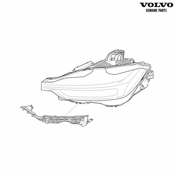 Original Volvo XC60 (ab 2018) Hauptscheinwerfer Thors Hammer Voll-LED links 32337384