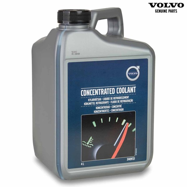 Original Volvo Kühlflüssigkeit Konzentrat 4 Liter 31439721 - Vorderseite
