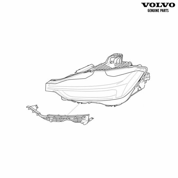 Original Volvo XC60 (ab 2018) Hauptscheinwerfer Thors Hammer Voll-LED links 32337388