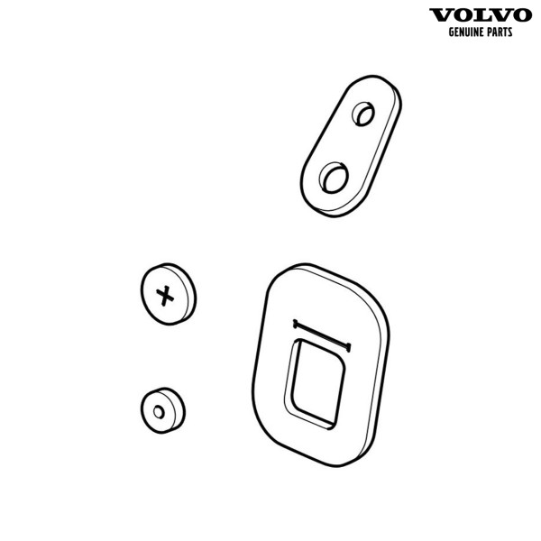 Original Volvo XC90 (ab 2016) Dichtungssatz Rückleuchte für eine Seite 31468152