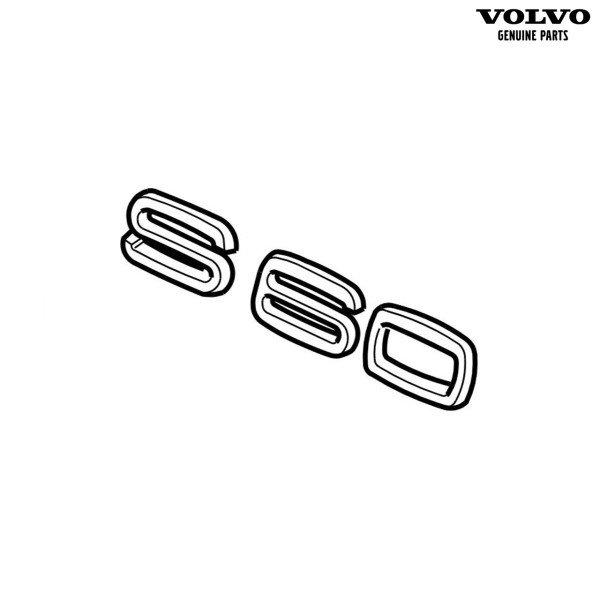 Original Volvo S60 Emblem Heckklappe 31333641